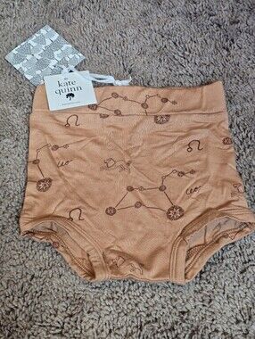 Kate Quinn 3-6 month Bamboo bloomers, pale orange/apricot color. Leo Zodiac
